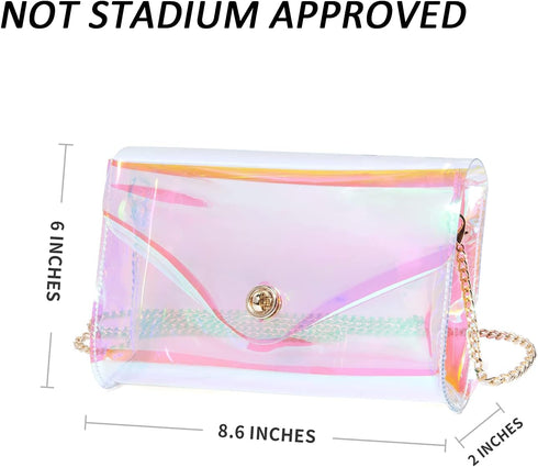 Vorspack Clear Purse for Women Clear Crossbody Bag Cute for Sports Concert Prom Party Present...