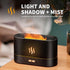 Flame Aroma Diffuser with Flame Light, Mist Humidifier Aromatherapy Diffuser with Waterless Auto-Off Protection for Spa Home Yoga Office Bedroom (...