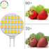 GRV G4 Bi Pin Base Halogen Replacement Bulb 24-2835SMD LED Bulb Lamp Super Bright RV Camper Under Cabinet Dome Light DC12V Dimmable Warm White Sof...