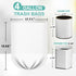 110 Count-4 Gallon Trash Bags,Small Trash Bags Bathroom, White Small Trash Bag for Office Bedroom Bathroom Car, Small Garbage Bags Point-Break Des...