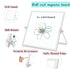 Magnetic Dry Erase Board Calendar- Easy to Clean,Desktop Double Side Monthly Whiteboard with Stand,10 Inch X 10 Inch, Portable Mini White Board Ea...