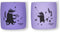 modern-twist Sip Set, Food-Grade Silicone, Waterproof, Dishwasher, Freezer Safe, Reusable Cups – Lavender Badger Family, Pack of 2...