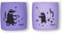 modern-twist Sip Set, Food-Grade Silicone, Waterproof, Dishwasher, Freezer Safe, Reusable Cups – Lavender Badger Family, Pack of 2...