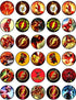 30 x Edible Cupcake Toppers Themed of Speed Hero Collection of Edible Cake Decorations | Uncut Edible on Wafer Sheet...