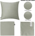 Thmyo 4-Pack 100% Cotton Comfortable Solid Decorative Throw Pillow Case Square Cushion Cover Pillowcase Sublimation Blank Pillow Covers DIY Throw ...