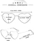 Polarized Heart Sunglasses for Women Metal Frame Fashion Lovely Style Sun Glasses UV400 Protection...