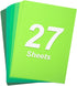 SallyFashion 27 Sheets Cardstock Paper for Craft, A4 Heavyweight Construction Paper Green Thick Craft Paper for Kids Art St. Patrick Decoration 25...
