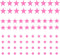 Stars Wall Decal,78 PCS Pink Stars Wall Sticker Easy to Peel and Stick for Room,Kids Room Decoration Ins hot...