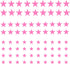 Stars Wall Decal,78 PCS Pink Stars Wall Sticker Easy to Peel and Stick for Room,Kids Room Decoration Ins hot...