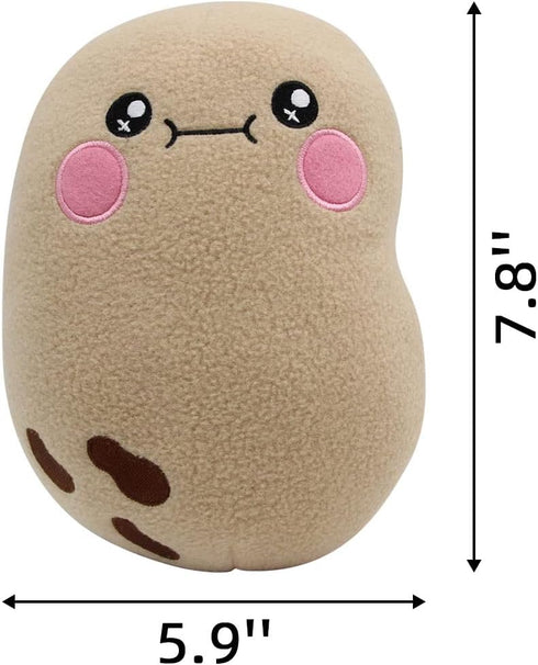 7.8'' Kawaii Potato Plush Toy Soft Food Stuffed Animals Plushie Pillow Toys Doll (7.8'', Primary Color)...