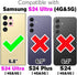 Furiet Wallet Case for Samsung Galaxy S24 Ultra 5G with Shoulder Strap Ring Buckle, Luxury PU Leather Zipper Flip Organ Purse, Card Holder Stand C...