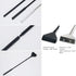 Aluminum Alloy Algae Scraper Lightweight Aquarium Cleaning Tool Length Adjustable Alga Removal Blades Long Telescopic Handle Clean Kit for Fish Ta...