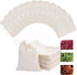 Reusable Sachet Drawstring Packing Bags Cheesecloth Cold Brew Coffee Bags 4X6Inch 50 Pcs for Spices,Tea filter,dried herbs,cooking,soup,odds and e...