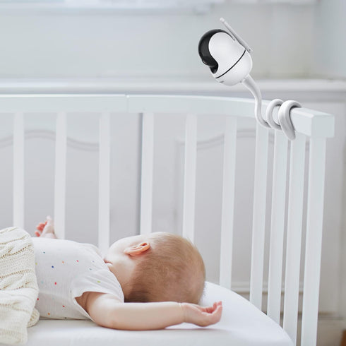 bonoch Baby Monitor Mount Baby Monitor BBM01/ BBM02/ BBM03 Crib Mount Camera Holder Wall Mount Flexible Mount Versatile Twist Mount without Wall D...