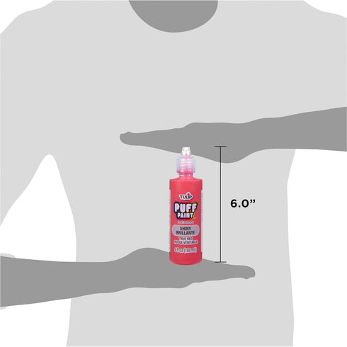 TULIP Puff Paint Slick True Red 4 Fl Oz (Pack of 1)...