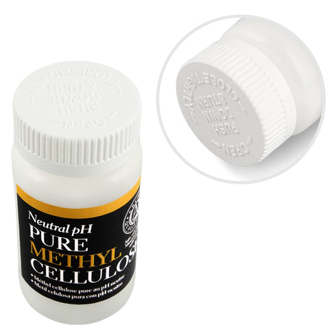 LINECO Neutral pH Methyl Cellulose Adhesive 1.5 Oz, Acid-Free All-Purpose Glue, Quick Drying and Clear, Water-Soluble, for Bookbinding Repairing, ...