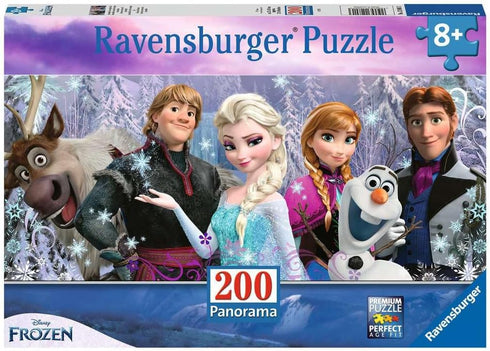 Ravensburger Disney Frozen Friends Panorama - 200 Piece Jigsaw Puzzle for Kids | Unique Pieces for Creative Play | Anti-Glare Surface for Enhanced...