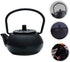 Hemoton cast iron teapot tea set retro metal coffee kettle simulation kitchen kettle cast iron tea kettle for stove top furniture iron boiling tea...