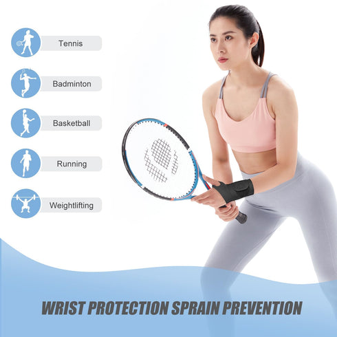 2 Pcs Ultra-Thin Wrist Brace Support for Carpal Tunnel, Pain Relief, Arthritis, Tendonitis, Elastic Wrist Wraps Right and Left Hands - Compression...