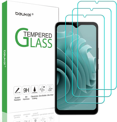 beukei (3 Pack) Compatible for NUU A23 Plus Screen Protector Tempered Glass, Touch Sensitive,Case Friendly, 9H Hardness...