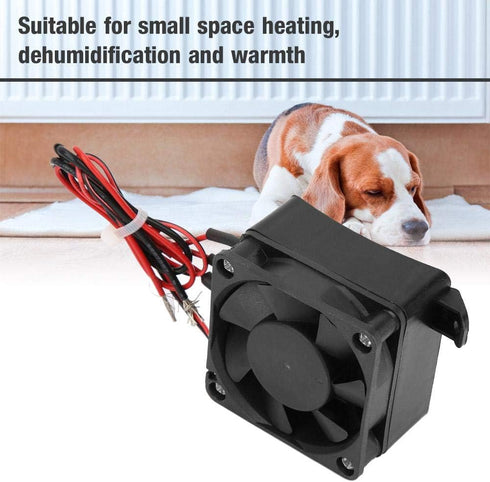 PTC Air Heater PTC Thermistor Heater 110V Mini Fan Air Heated Small Space Fan Heater Constant Temperature Insulation With Fan(24V/350W)...