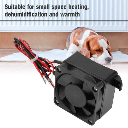 PTC Fan Air Heater 110V Mini Air Heated Constant Temperature Insulation PTC Thermistor Air Heater with Fan(12V 250W)...