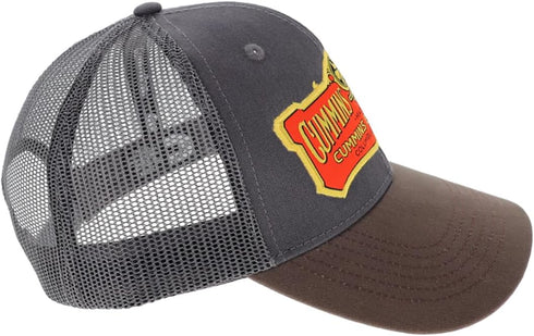 Cummins Hat Vintage Baseball Cap 1919 Logo Snapback Trucker Hats for Men Wome,Mesh Snapback Cap, Brown...