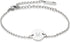 Stainless Steel Initial Bracelet Delicate Coin Letter Bracelet Dainty Small Disc Name Bracelet Personalized Monogram Charm Bracelet for Women...
