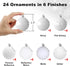 White 2.5" Christmas Balls Christmas Tree Decoration Ornaments Shatterproof Hanging Balls for Birthday Halloween Holiday Wedding Decorations Set o...