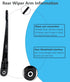 Rear Window Wiper Arm & Blade Replacement for Honda Odyssey 2005-2010 Rear Windshield Wiper Arm & Blade, Factory OE Style Rear Window Wiper Arm Bl...
