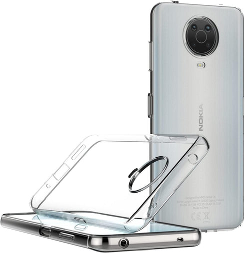 MaiJin Case for Nokia G10 / Nokia G20 (6.52 inch) Soft TPU Rubber Gel Bumper Transparent Back Cover...