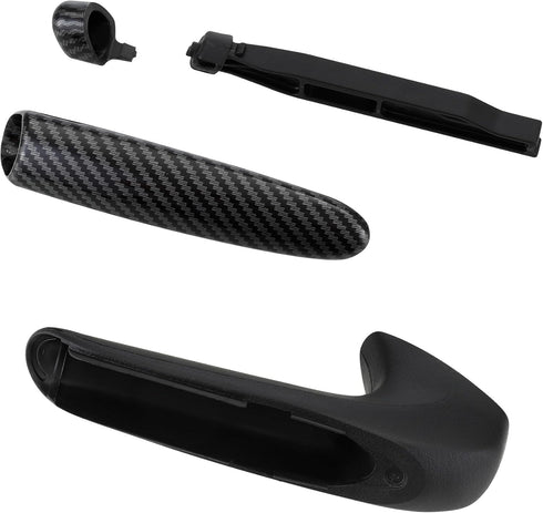 Emergency Brake Parking Handle Cover, 47115-SNA-A82ZA Car Handle Grip and Knob Set, Carbon Fiber Color Car Handbrake Cover Fits for Honda Civic 20...