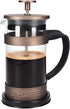 Navaris Retro French Press Coffee Maker (12 oz) - Stainless Steel Coffee Press Tea Maker with Plunger, Filter, Durable Borosilicate Glass Beaker...
