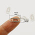 50 Count Metal Mini Paper Clips 3/5 Inch Nickelage Finishes Steel Paper Clip...