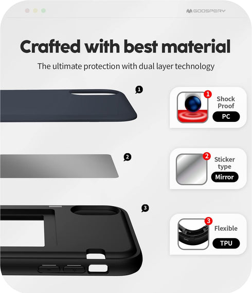 GOOSPERY iPhone XR Wallet Case with Card Holder, Protective Dual Layer Bumper Phone Case - Black...