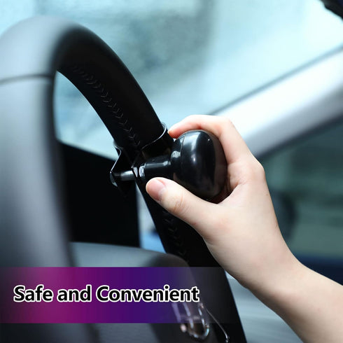 2 Pieces Steering Wheel Spinner Knob Vehicle Steering Wheel Turn Ball Knob Suicide Power Handle Accessories for Cars, Trucks, Tractors, Boats, Gol...