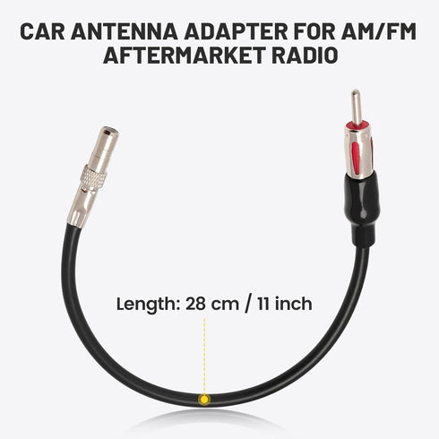 Anina Aftermarket Radio Antenna Adapter Connector Plug for Select 2006-2014 Ford F150 Explorer Mustang Fusion Lincoln Mercury...
