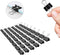 Small Binder Clips, 48 Pack, 3/4 Inch, 0.75 Inch, Standard 19mm, Black, Small Binder Paper Clips, Fold Clamp, Small Size, Small Paper Clips, Offic...