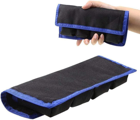 DSLR Camera Battery Holder/Pouch/Case/Bag (4 Pocket) for AA Battery, LP-E6 LP-E8 LP-E10 LP-E12 Battery, EN-EL14 EN-EL15 Battery, NP-FW50 NP-F550 N...