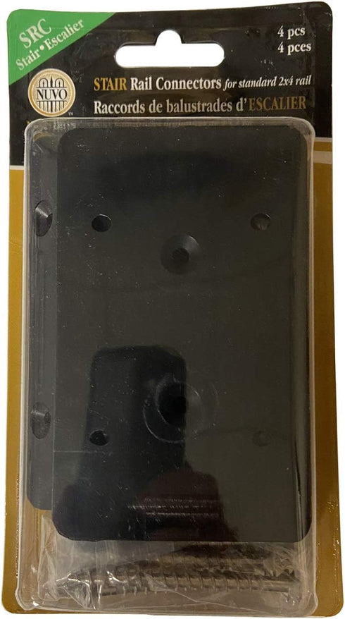 Nuvo Iron SRC Stair Rail Connector, Black...
