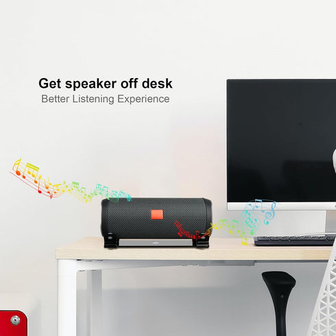 Desktop Stand for JBL Flip 4/FLip 5/Flip 6, TXEsign Acrylic Bluetooth Speaker Stand Holder Desk Display Stand Table Stand Holder for Cylindrical S...