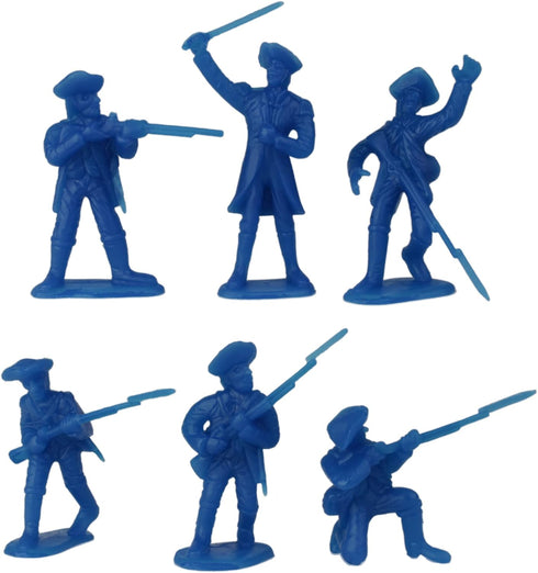BMC Revolutionary War Plastic Army Men - 34 British, American, French Soldiers...