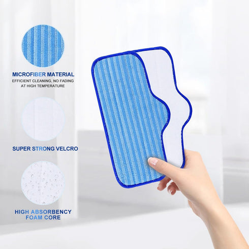 KEEPOW Microfiber Pads for Dupray Neat Steam Cleaner, 3 Pack Washable Pads...