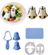 Sushi Making Kit Rice Ball Molds Bento Accessories Sandwich Cutters for Kids Kitchen Tools for Baby Kids Meal...