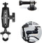 Motorcycle Camera Mount for Gopro, Handlebars Mount 1"/25mm Ball Mount Compatible with RAM Mounts B Size, for GoPro Hero11/10/9/8...4, Insta360 ON...