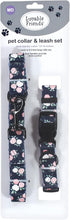 Luvable Friends Unisex Pet Collar and Leash Set, Floral, Medium...