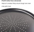 Webake Vented Pizza Pan 12 Inch with Holes Pizza Crisper Tray Non-stick Coating on Carbon Steel Round Pizza Plate for Oven, Perforated Baking Shee...