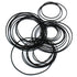 Set of 30-40pcs Pulley Belts Engine Drive Belts Black Rubber Transmission Belts for DIY Toy Module Car...