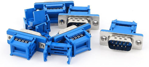 Yohii Serial Port D-SUB DB9 9 Pin Male IDC Crimp Connectors for Flat Ribbon Cable - 10pcs- (G7.23)...