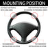 Car Steering Wheel Knob Spinner, Automotive Steering Wheel Spinners Carbon Fiber and Metal Ball, Vehicle Steering Wheel Accessories, Universal for...